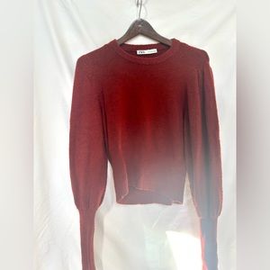Zara Sweater Burnt Red Size 2